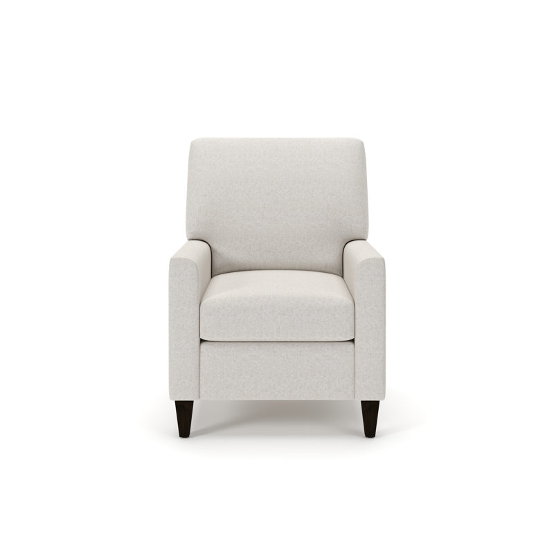 Nikki Upholstered Pushback Recliner, Macarena Light Gray