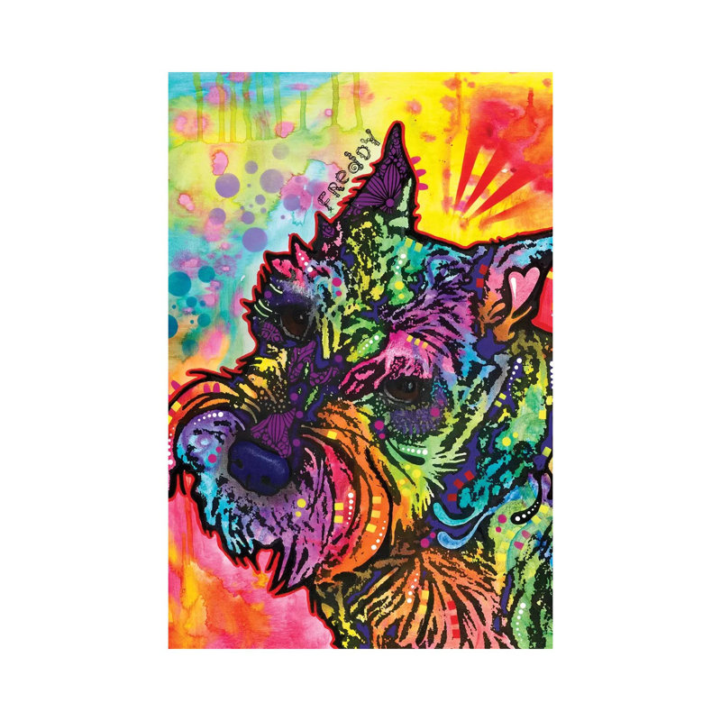 Freddy The Schnauzer by Dean Russo - Wrapped Canvas Gallery-Wrapped Canvas Giclée, 152.5 cm H x 101.5 cm W