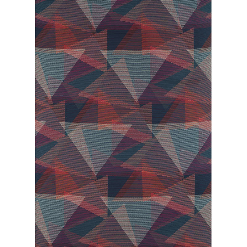 Adaxial Fabric, Ink/Tulip/Coral