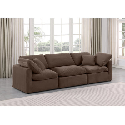 Itala 105'' Velvet Sofa