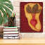 Art mural sur toile Epic Graffiti «Veggies On Red L Betterave» par Andrea Strongwater-106418672