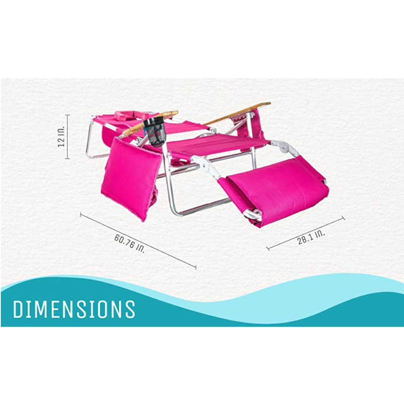 Brown-Batson Folding Beach Chair, Pink