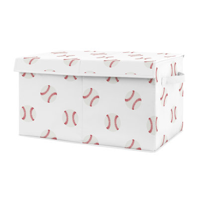Baseball Patch Storage Fabric Toy Box