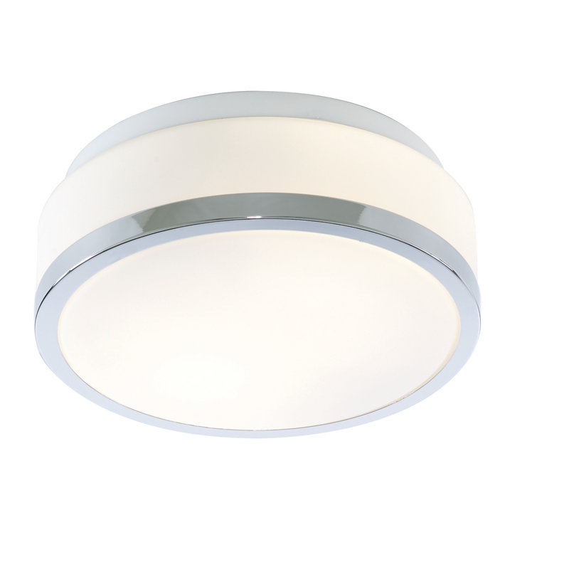 Bramlett Glass Flush Mount, Chrome