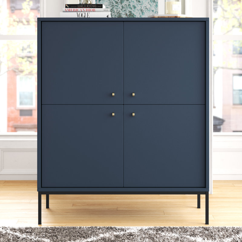 Loar 104cm Sideboard, Navy Blue
