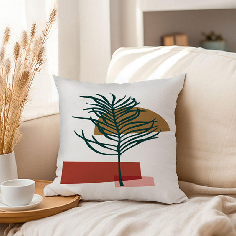 Botanical Bohemian Leaf II Botanicals Leaf Modern, 16"H x 16"W