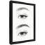 Art mural de maquillage pour les yeux encadré noir, impressions esthétiques réalistes de beauté-799341485