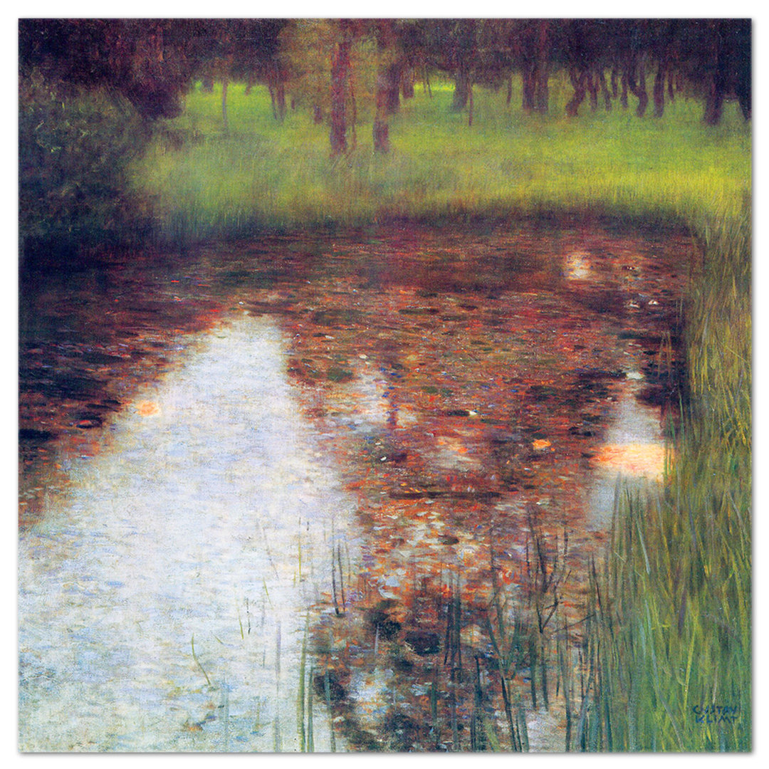 Kunstdruck The Swamp von Gustav Klimt