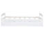 Lit plateforme simple avec lit gigogne, blanc