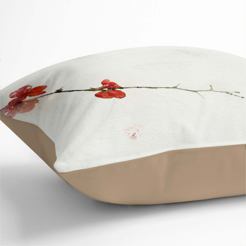 Square Throw Cushion, Stone, 40cm H x 40cm W x 15cm D