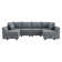 U Shaped Modular Sectional Sofa with Chaise Reversible Upholstered Sectional Couch