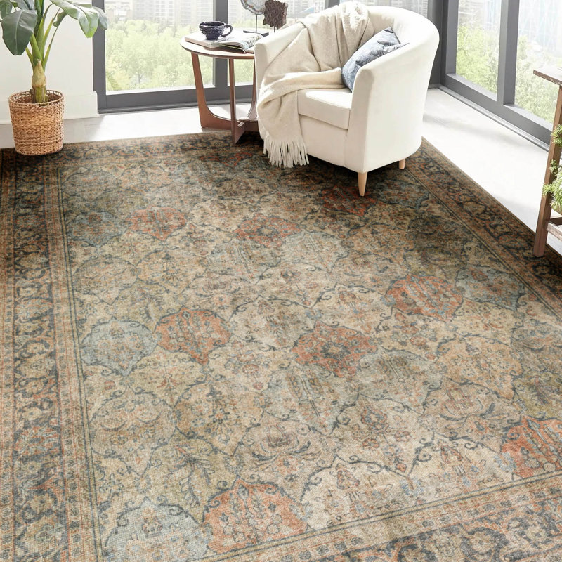 Velizar KA6 Putty Rug, Rectangle 3' x 5'