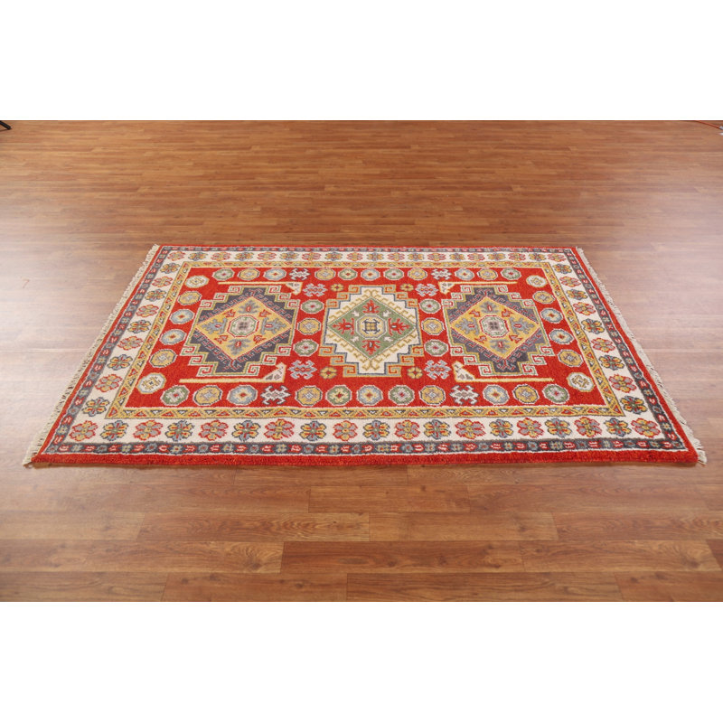 Tapis en laine Kazak noué à la main