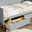 Lit de jour simple en bois de pin avec deux tiroirs de rangement-2131059941