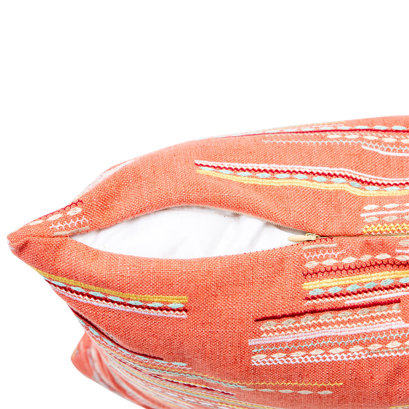 Coussin Joseadrian, Rouge, 12 po x 18 po