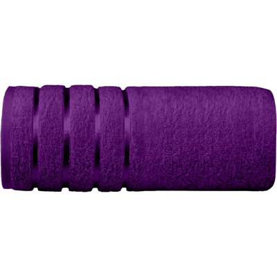 Elegant Comfort 100% Turkish Cotton 4 Lines Viscose Stripe Jumbo Bath Towel - Hotel Spa Quality Extra Large 35 X 70 Inch Bath Towel Soft