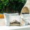 Coussin solennel d'extérieur imprimé paysage de montagne, design par Petal Prints Design