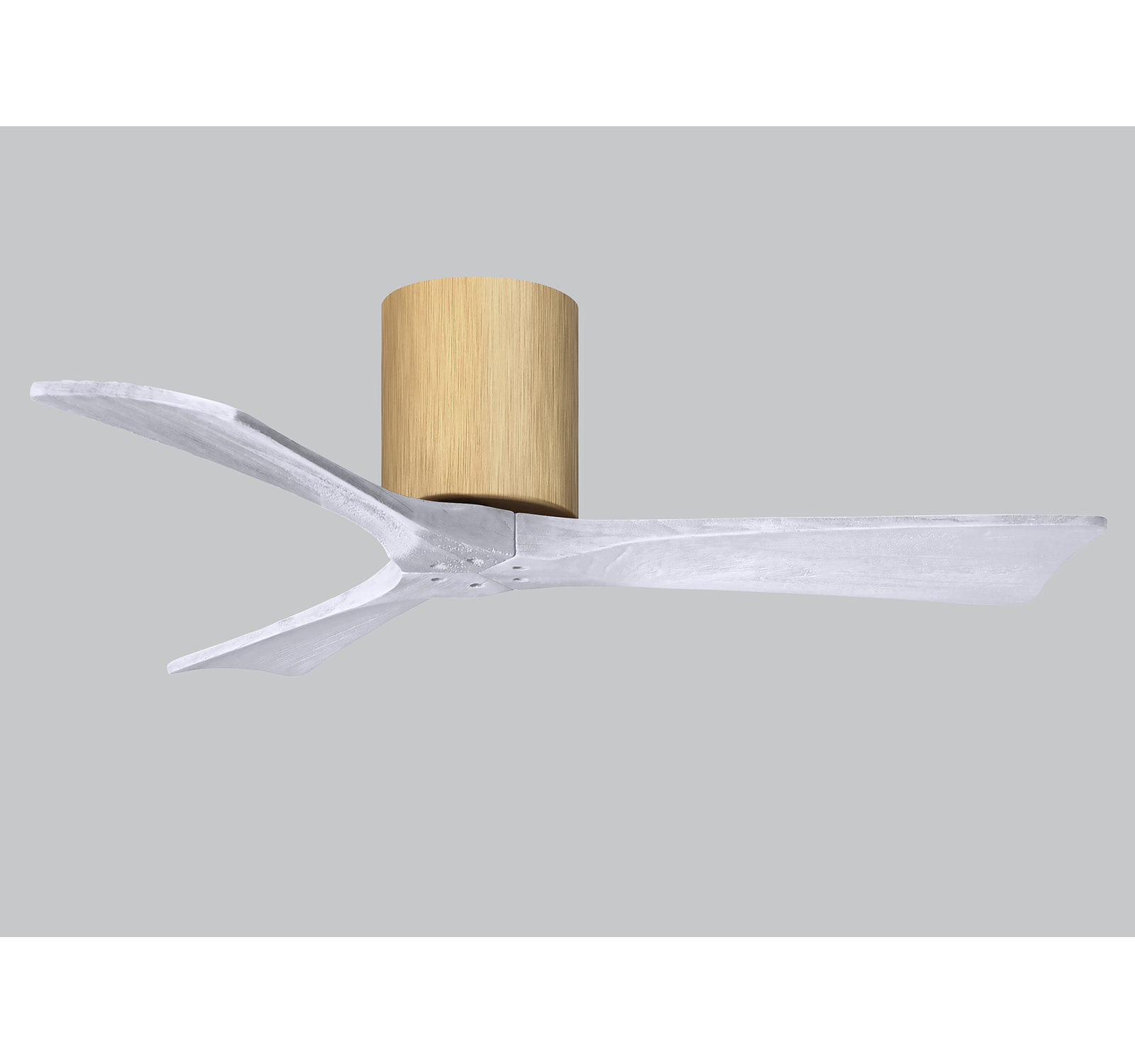Olivier 3 Blade Ceiling Fan, Matte White, Light Maple, 42"