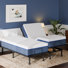 Split King Massaging Adjustable Bed With 12 Inch Memory Mattress Included, Wireless Remote, Underbed Light