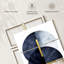 Impression d'art sur toile bleu marine foncé-1860126888
