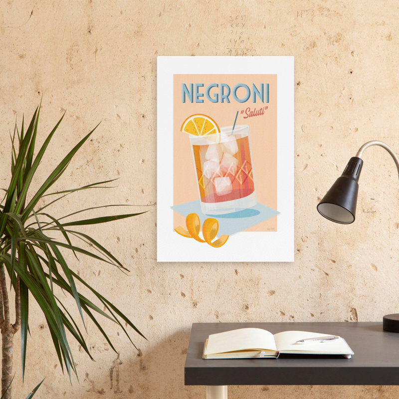 Art de cocktail Negroni - Negroni, H 24 po x l 16 po