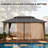 14 Ft. X 20 Ft. Heavy Duty Hardtop Aluminum Gazebo, Extra Large Outdoor Patio Gazebo, Weatherproof Backyard Shade Structure-124443972