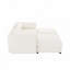 Canapé en chenille avec 2 repose-pieds en tissu-929832470-929832465-929832467