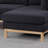 Hallie Black Sherpa 124" Wide Double Chaise U-Shape Sectional Sofa