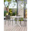4 pièces, fauteuils en plastique toutes saisons, gris chaud, dossier à lattes, Pp de haute qualité, support de 300 lb et plus, patins antidérapants, empilables, assemblage, métamorphose de patio, fauteuils modernes empilables 4 pièces pour-1330769086