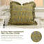 Housse de coussin en lin à motif floral et à double face Fab Fabine, vert-107145395-107145392