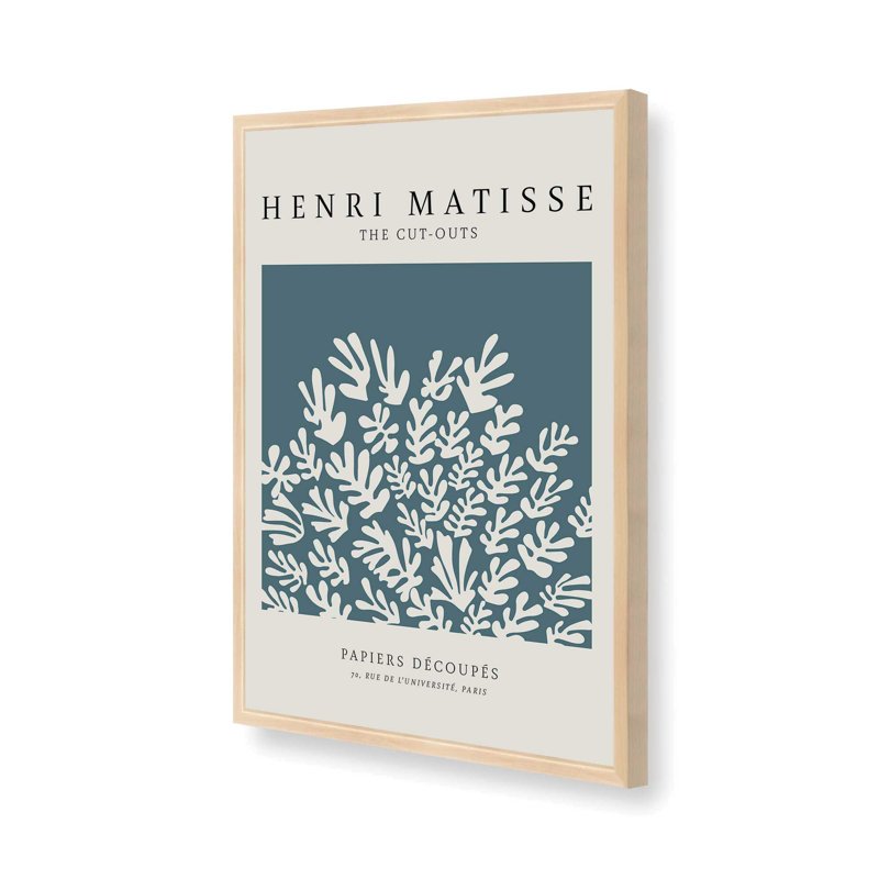 Matisse's La Gerbe, Reproduction encadrée sans passe-partout, Érable brut, H 15 po x l 12 po