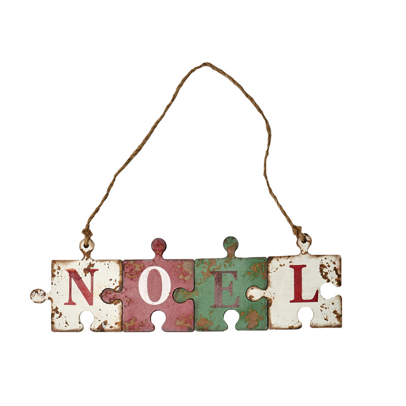 Décoration en bois de Noël puzzle