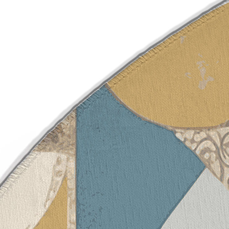 Vivid Gleam Indoor And Outdoor Area Rug, Round 5'
