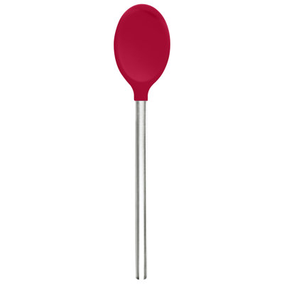 Cuillère à mélanger en silicone avec poignée en acier inoxydable Tovolo, Viva Magenta