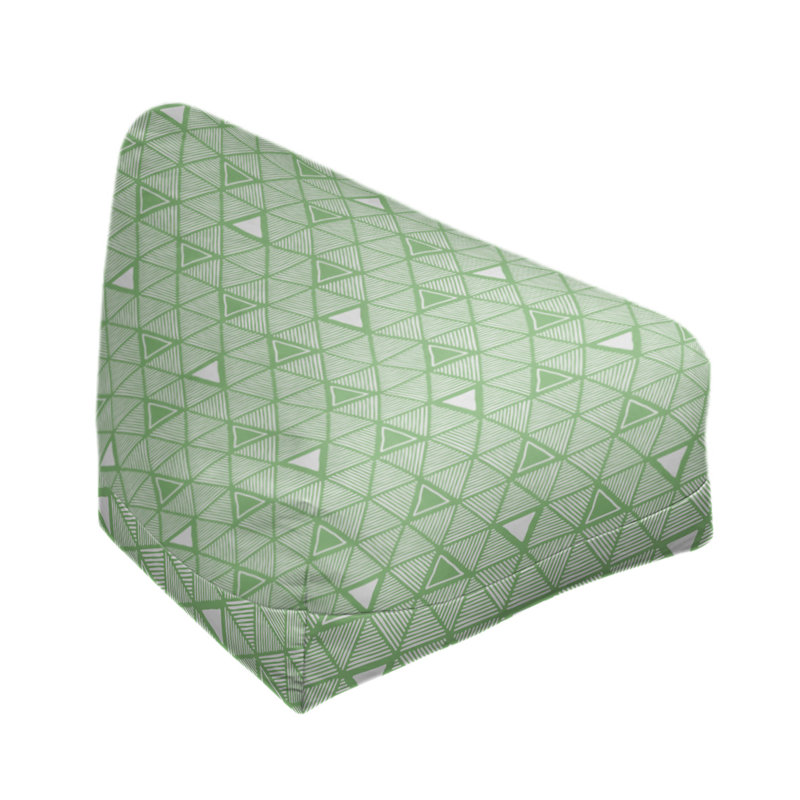 Housse de sac de pois triangles à la main classic, Vert, H 38 po x l 42 po x P 29 po, Bourre en polyester