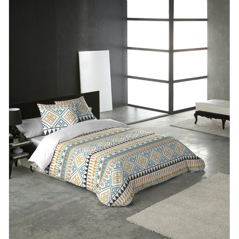 Ensemble de housse de couette réversible zambien, Très grand