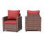 Ensemble de conversation pour patio avec coussins 7 personnes Mecayla -1427477739