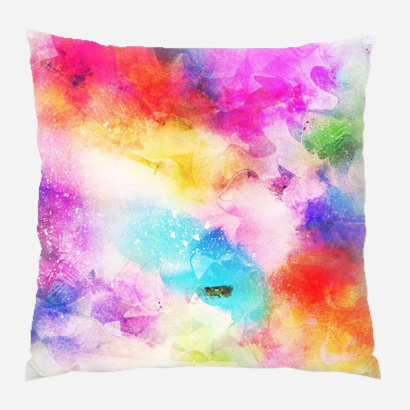 Outdoor Reversible Throw Pillow, Microsuede, Indoor