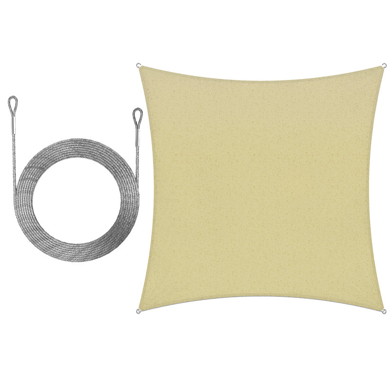 Voile d'ombrage, 14 pi x 14 pi, Beige