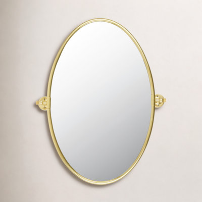Dara Brass Oval Mirror