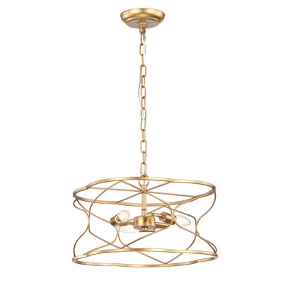 Durganand 3 - Light Dimmable Geometric Chandelier