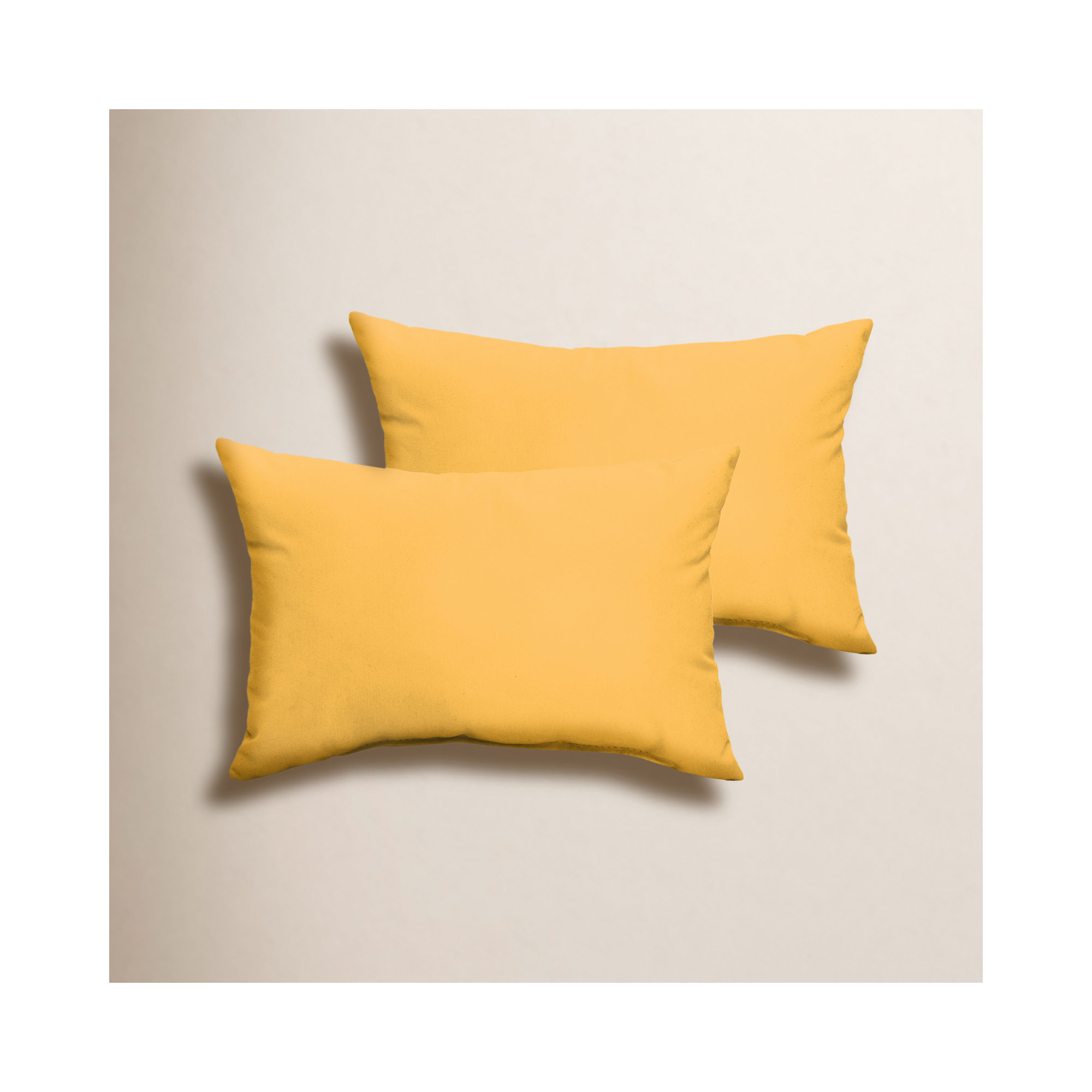 Almeda Indoor/Outdoor Lumbar Throw Pillow, 16" x 26", Fresco Daffodil