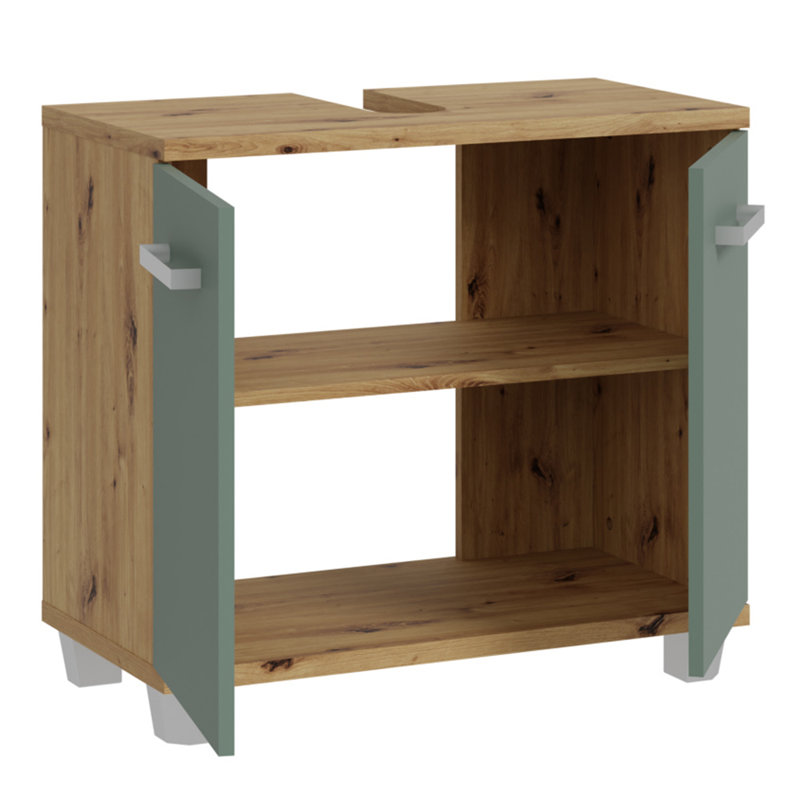 Veris Under Sink Cabinet, Sage Green