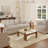Tallis Contemporary Striped Ivory/Beige Hand-Woven New Zealand Wool Indoor Area Rug, 8' x 10'-633038156-633038157