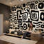 Papier peint abstrait moderne à motif abstrait-623208258-623208259