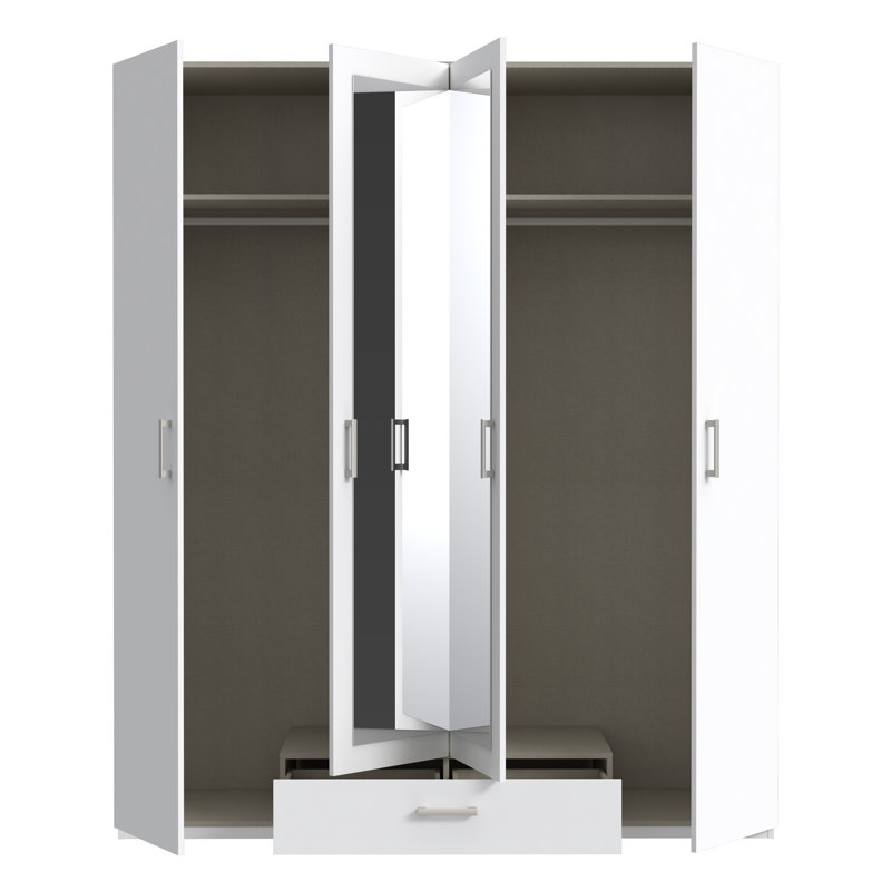 Sugata Manufactured Wood Wardrobe, White