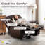 Fauteuil inclinable électrique moderne en cuir respirant Madeira-1037940757
