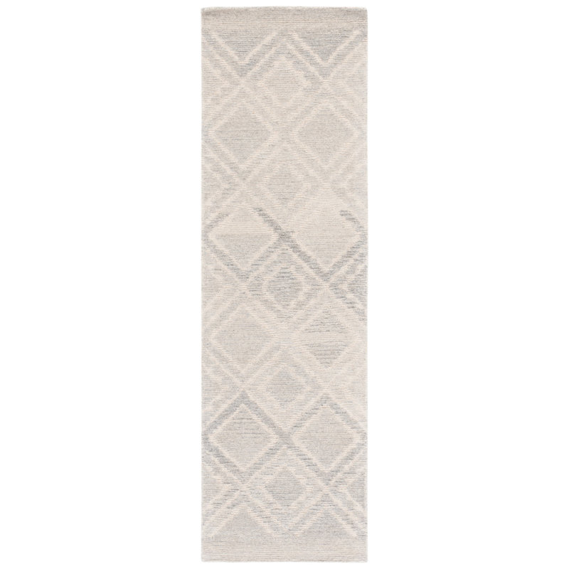 Tapis Casablanca beige / gris Casablanca, Tapis de couloir 2 pi 3 po x 8 pi