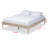 Hicham Platform, Turned Legs, Queen Bed, Antique White, 14.92'' H X 64.09'' W X 85.35'' L-762058388-762117201