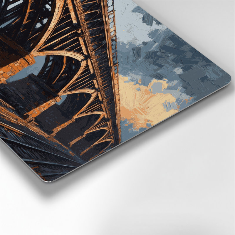 Illustration de pont en métal transport, H 11 po x l 14 po